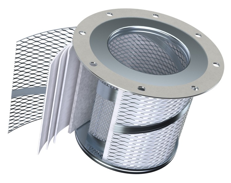 Figure 11- Air-oil separators represent the last filtration step before air leaves the compressor