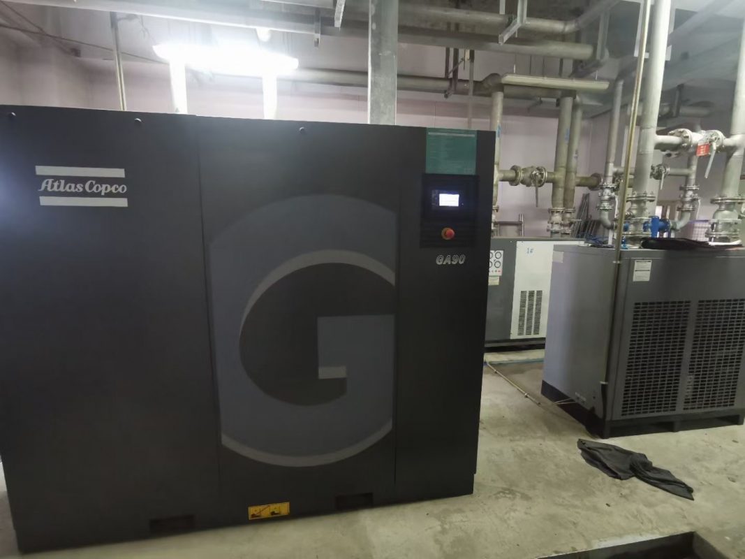 GA90 of Atlas Copco 90kw 120 hp Rotary air compressor