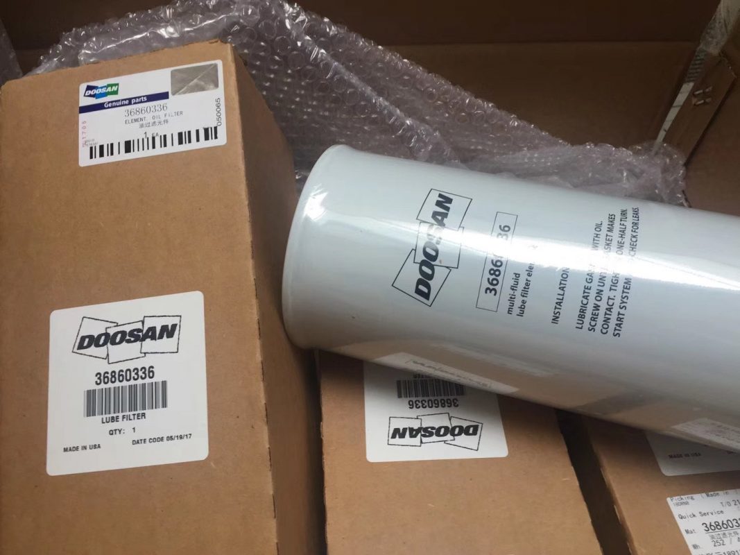 36860336 Doosan ORIGINAL Lube Oil Filter China Supplier