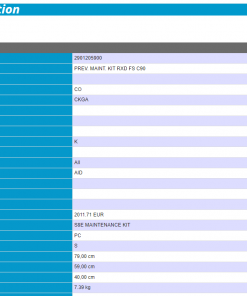 2901205900 GENUINE PREV. MAINT. KIT RXD FS C90